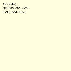 #FFFFE0 - Half and Half Color Image
